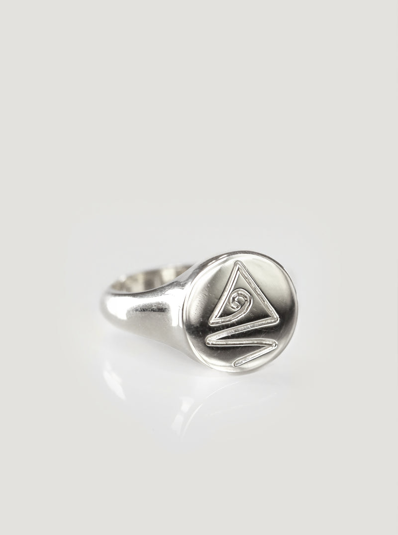 Silver Hokitika River Signet Ring