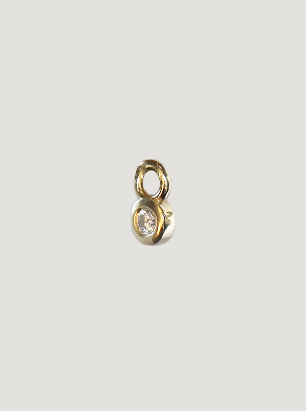 Gold Pounamu Mt Tasman Charm Hoops