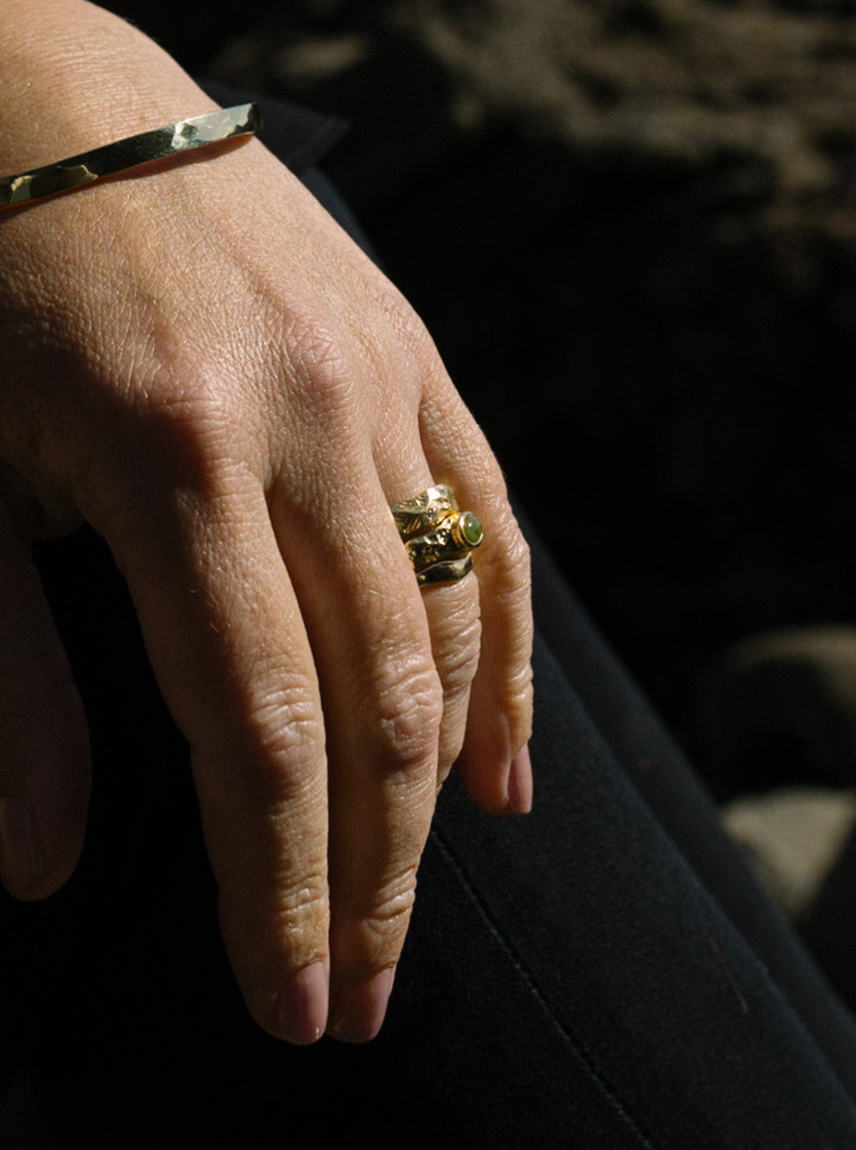 Silver with Gold Mt Te Kinga Ring