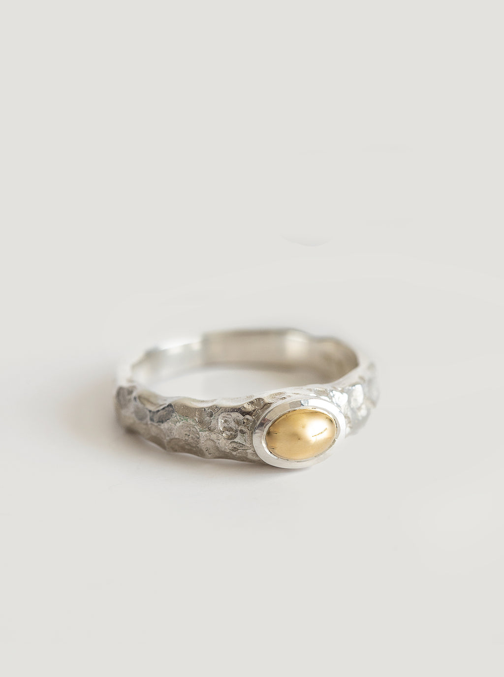 Silver with Gold Mt Te Kinga Ring
