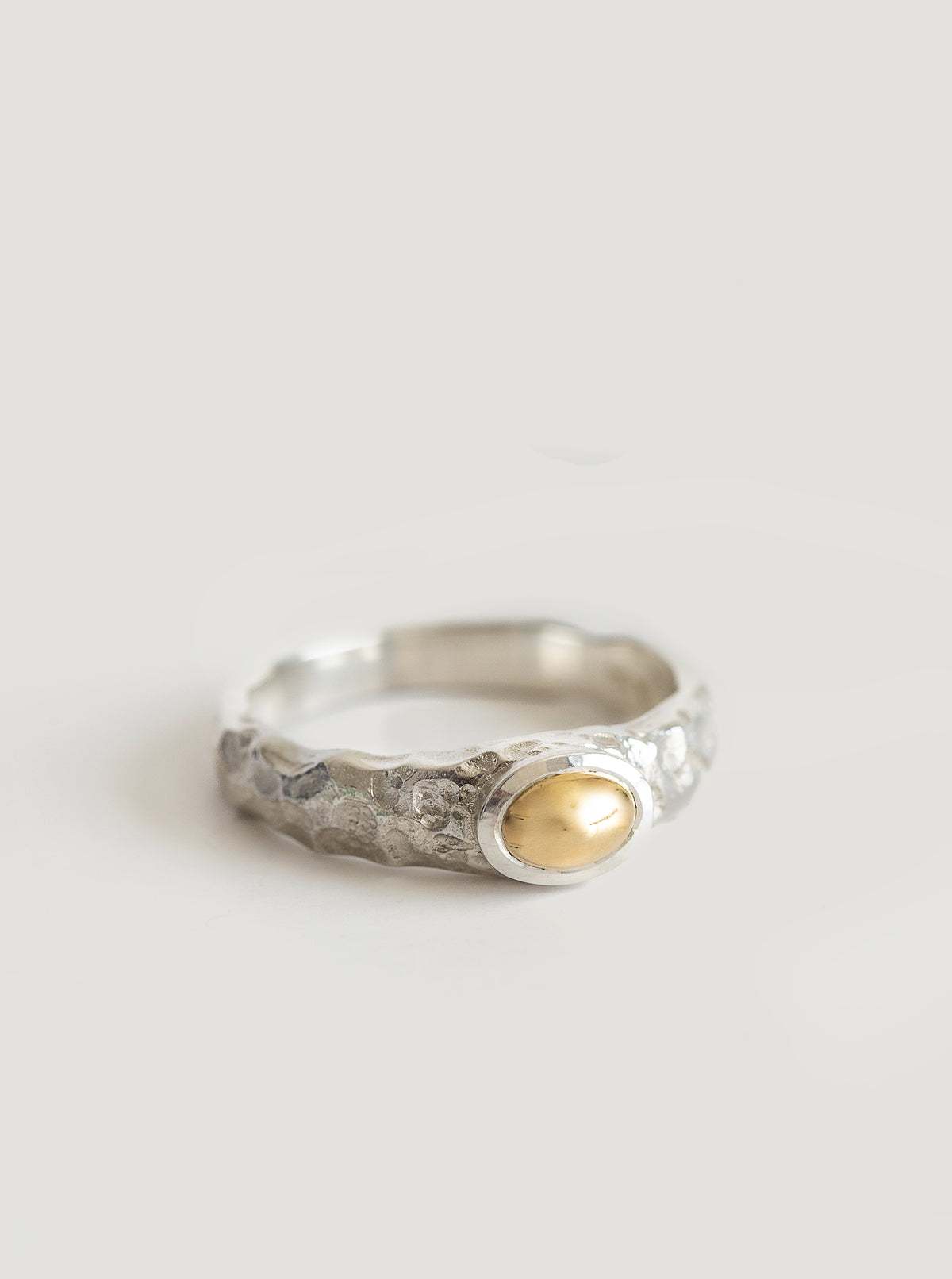 Silver with Gold Mt Te Kinga Ring