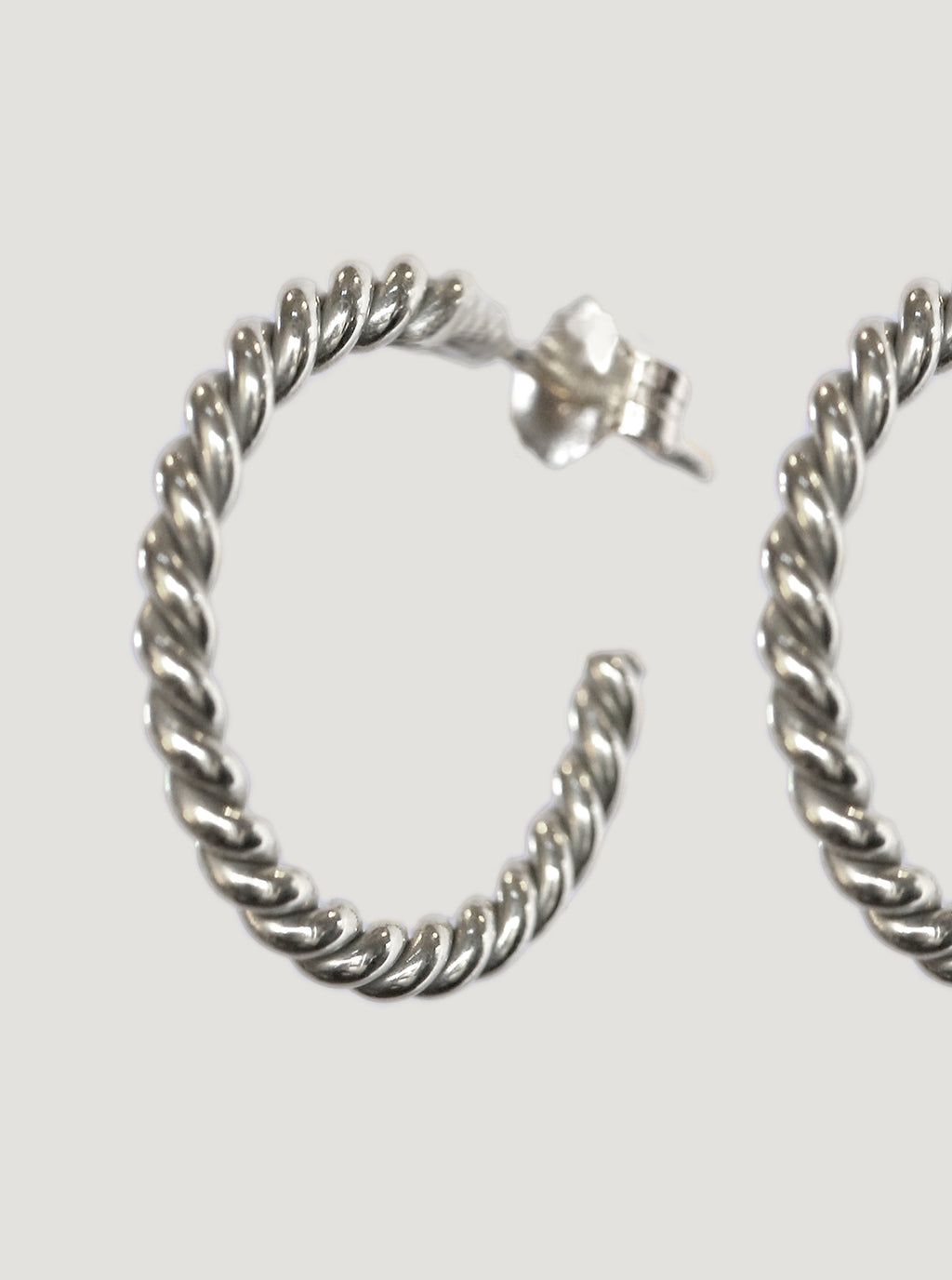 Silver Ribbonwood Hoops
