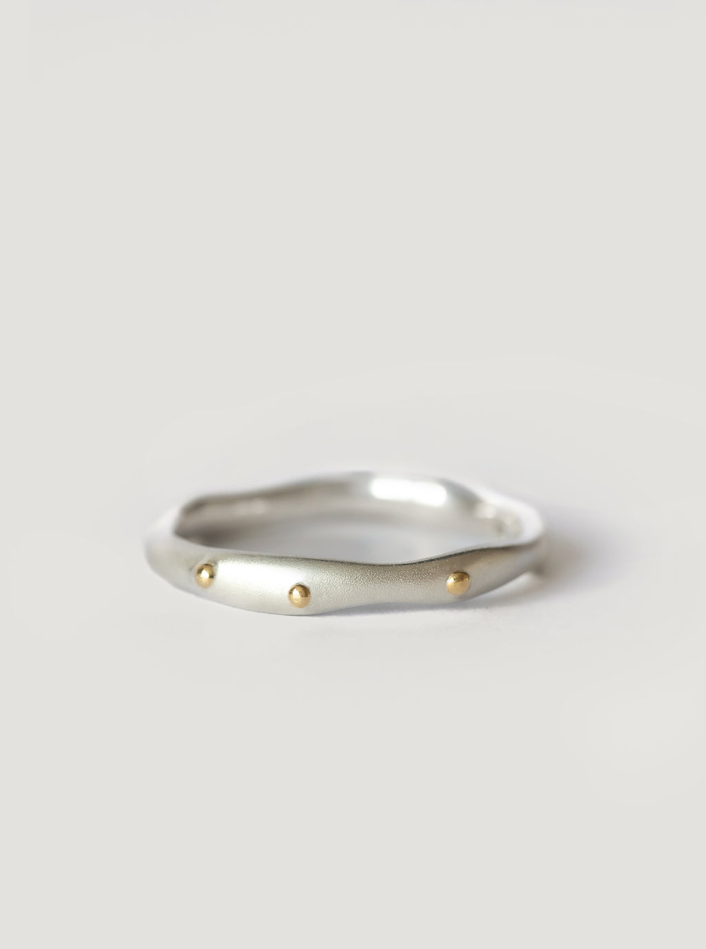 Silver with Gold Kahikatea Ring