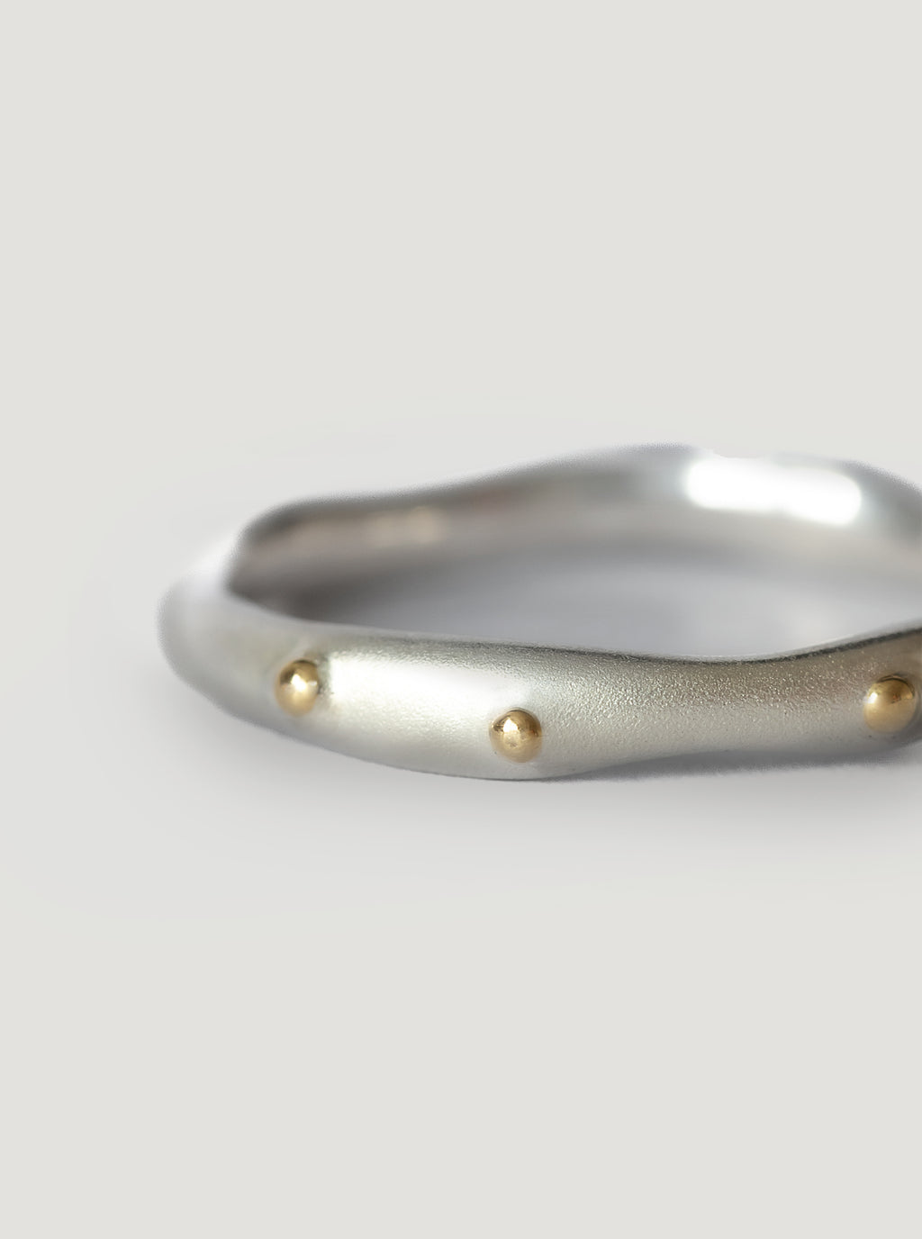 Silver with Gold Kahikatea Ring
