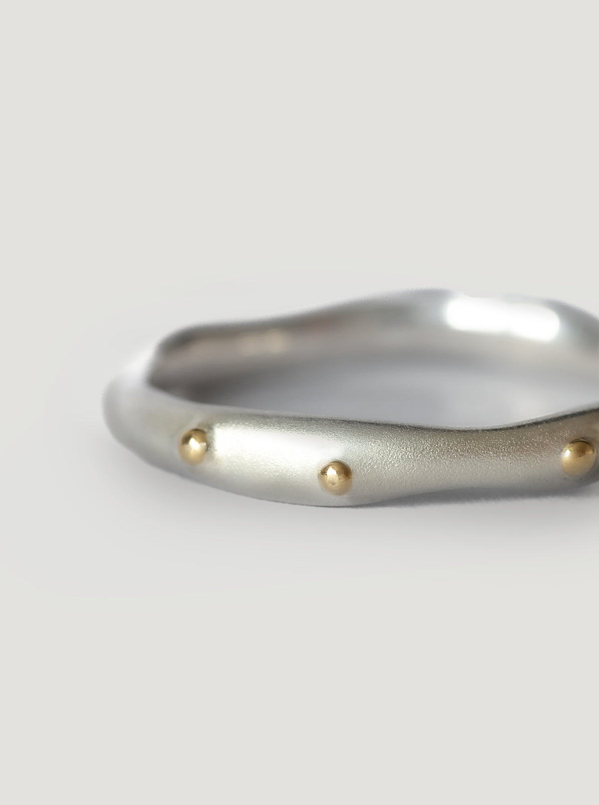 Silver with Gold Kahikatea Ring