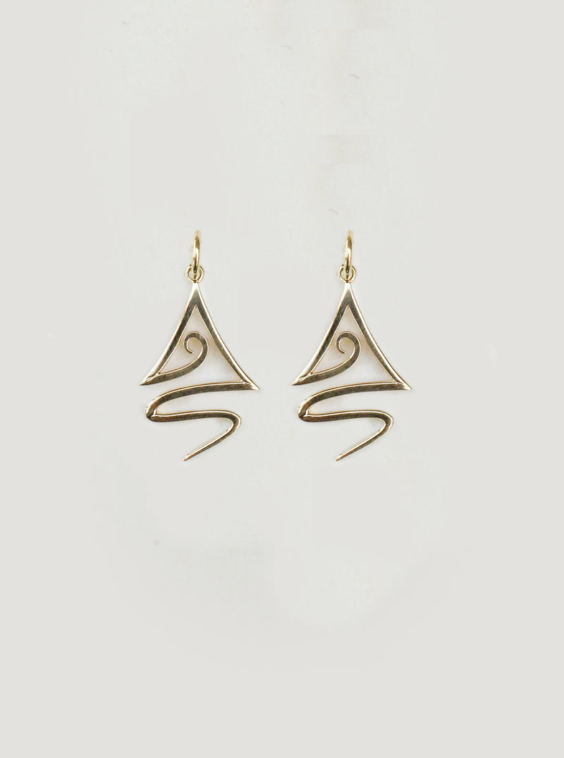 Gold Hokitika River Earrings