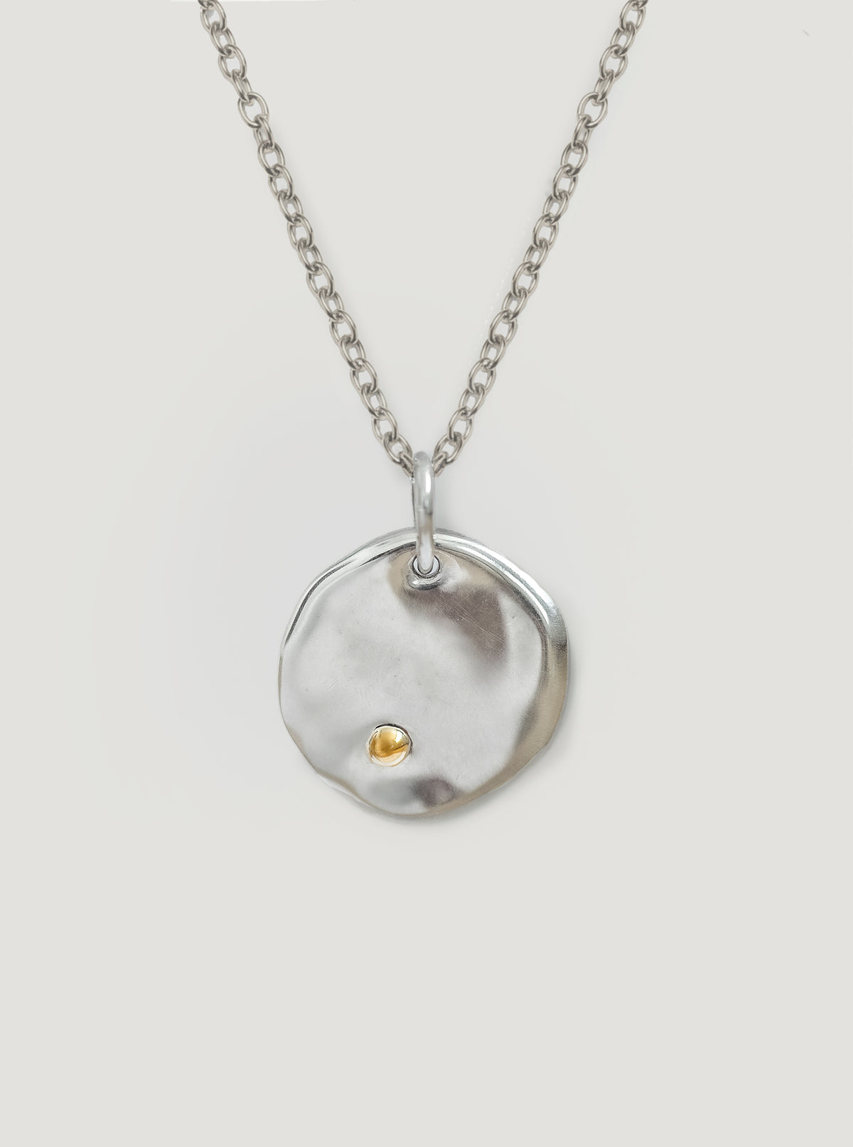 Silver with Gold Lake Matheson Pendant