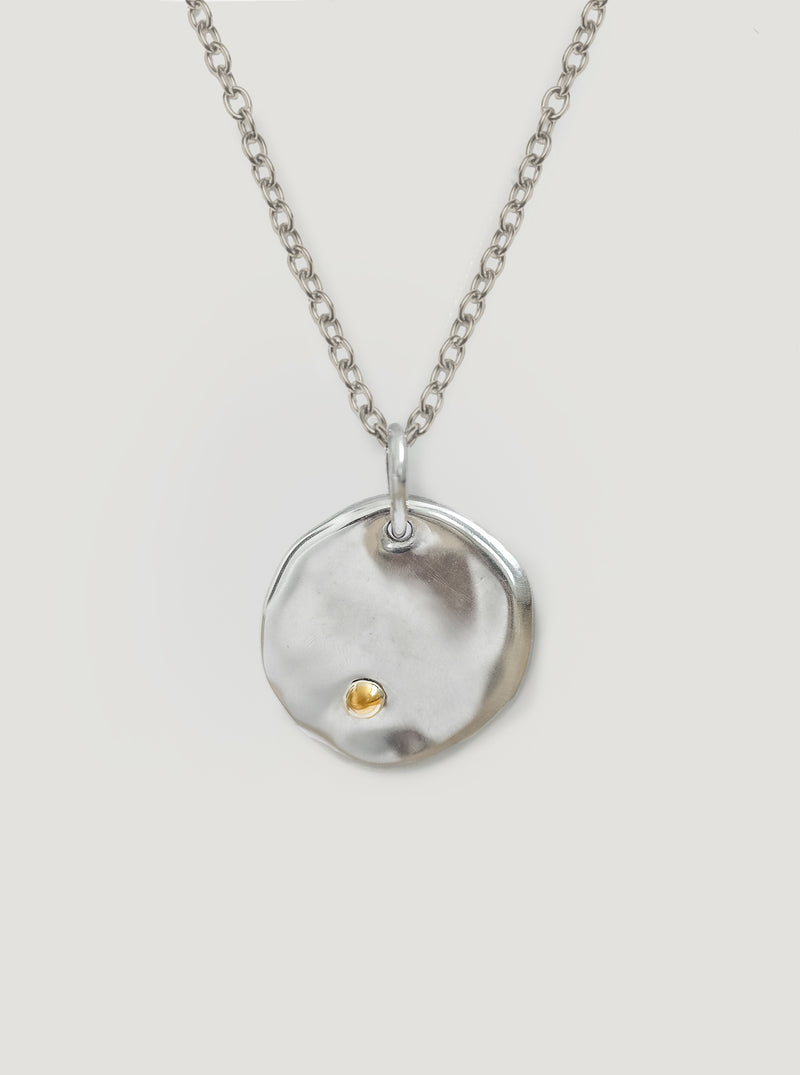 Silver with Gold Lake Matheson Pendant