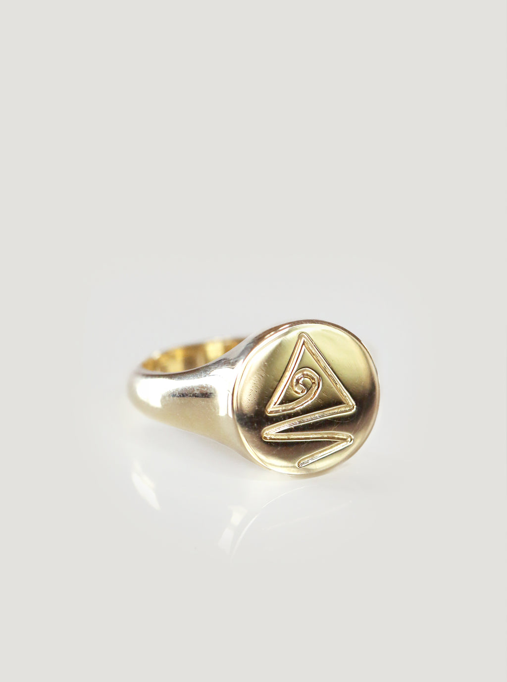 Gold Hokitika Signet River Ring