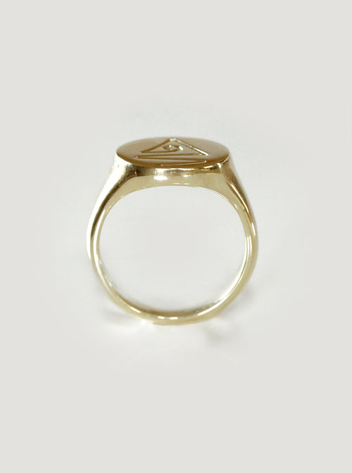 Gold Hokitika River Ring - Mens