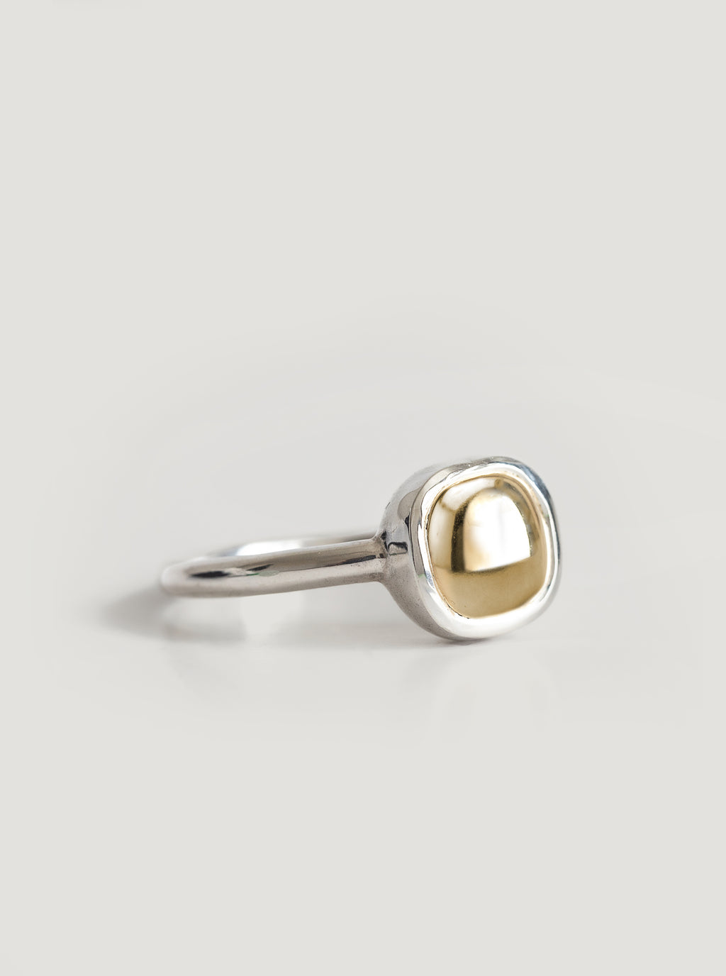 Silver and Gold Arahura River Ring