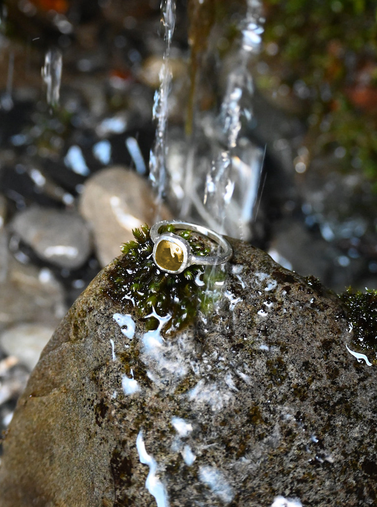 Silver and Gold Arahura River Ring